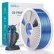 Silk PLA+ Dual Color Black Blue 1 кг - Два цвета черно-синий пластик/филамент для 3D-принтера SUNLU Filament 1.75mm 1KG С000311 фото 1/9