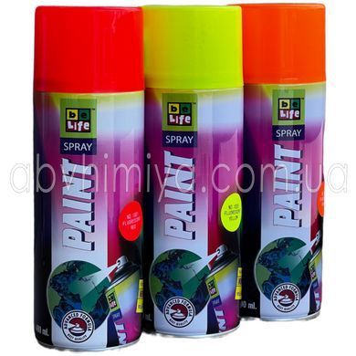 Універсальна аерозольна емаль флуоресцентна Belife Fluor Paint в асортименті 000085 фото АБВ Хімія