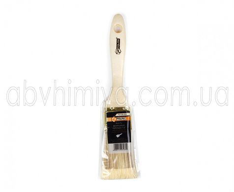06-002 Кисточка "Чемпион" деревянная ручка, искусственный ворс 1,5" Polax 06-002 фото АБВ Химия