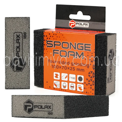 54-190 Губка шлифовальная прямая P100 100*70*25мм 1/440