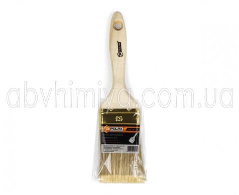 06-004 Кисточка "Чемпион" деревянная ручка, искусственный ворс 2,5" Polax 06-004 фото АБВ Химия