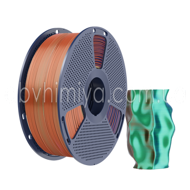 SUNLU PLA + Silk Tri Color Orange Blue Green Оранжевый Синий Зеленый трехцветный - пластик/филамент для 3D-принтера Filament 1.75mm 1KG С0003012 фото АБВ Химия