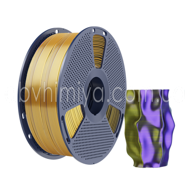 SUNLU PLA + Silk Tri Color Black Gold Purple Черный Золотой Фиолетовый трехцветный - пластик/филамент для 3D-принтера Filament 1.75mm 1KG С0003014 фото АБВ Химия