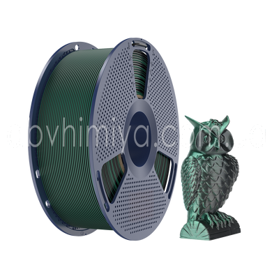 SUNLU PLA + Silk Dual Color Black Green &ndash; два цвета черно-зеленый пластик/филамент для 3D-принтера Filament 1.75 мм 1 кг С0003022 фото АБВ Химия
