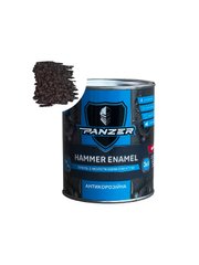Емаль 3в1 HAMMER ENAMEL з молотковим ефектом PANZER темно-коричнева 2
