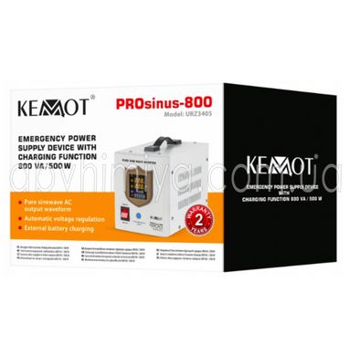 Комплект резервного живлення для котла та теплої підлоги ДБЖ Kemot 800 VA 500 IN+Гелевий Акумулятор Electronicx SOLAR Edition 100 ah 12v