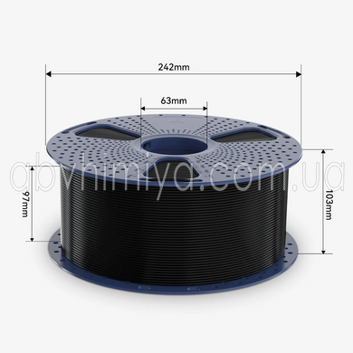 SUNLU PETG Black Черный 3 кг - пластик/филамент для 3D-принтера 1.75 mm 3 KG