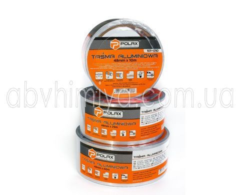 101-010 Клейкая алюминиевая лента 50мм*10м 101-010 фото АБВ Химия