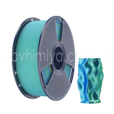 SUNLU PLA + Silk Dual Color Blue Green &ndash; два цвета сине-зеленый пластик/филамент для 3D-принтера Filament 1.75 мм 1 кг С0003025 фото АБВ Химия