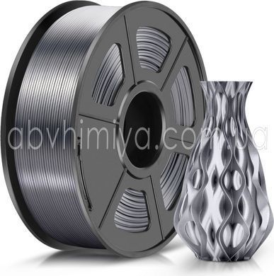 Silk PLA+ Grey 1 кг - Серый пластик/филамент для 3D-принтера SUNLU Filament 1.75mm 1KG С000308 фото АБВ Химия